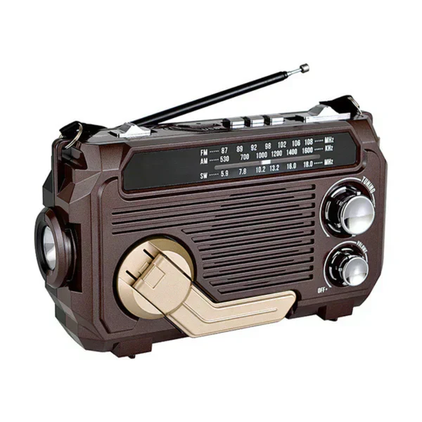 Radio d’urgence avec éclairage LED - Polyvalente et Portable – Image 3